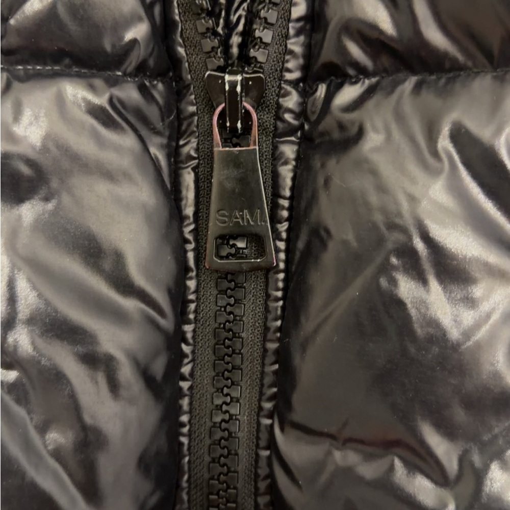 SAM. Shiny Black Puffer Jacket - Picture 5 of 6